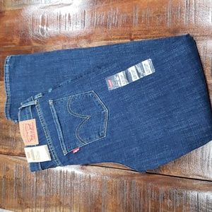 Levi's Women's Straight Leg Jeans - Dark Blue